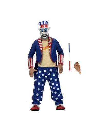 NATIONAL ENTERTAINMENT COLLECTIBLES ASSOC. CAPTAIN SPAULDING TAILCOAT 20TH ANNIVERSARY VERSION FIGURA 18 CM HOUSE OF 1000 CORPSE