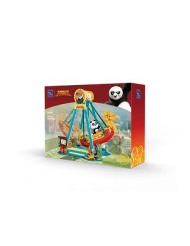 SHANTOU PINQI CULTURE AND TECHNOLOGY CO LTD PIRATE SHIP RIDE SET CONSTRUCCION 21 CM KUNG FU PANDA ADVENTURE PARK SERIES