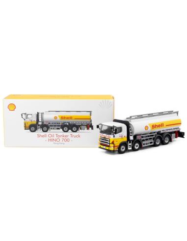 Coche de metal en miniatura HINO 700 Shell Oil Tanker Truck Tiny City 179 - ATC64617 - escala 1/64