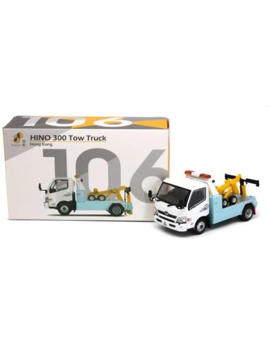 Coche de metal en miniatura HINO 300 Tow Truck Tiny City - ATC65683 - escala 1/64