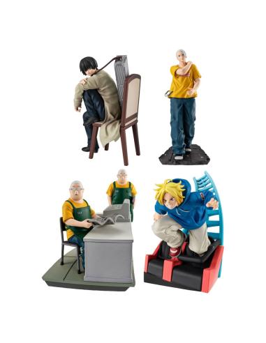 Megahouse Sakamoto Days Petitrama EX Series Pack de 4 Figuras Cut Out Scenes Set 9 cm
