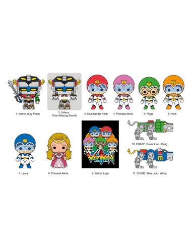 Monogram Int. Voltron Colgantes PVC 3D 40th Anniversary Expositor (24)