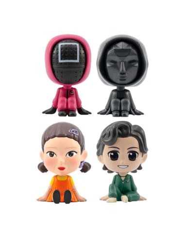 YuMe Toys Squid Game Cabezón Bobble Hero (Blind Box Ver.) 6 cm Expositor (12)