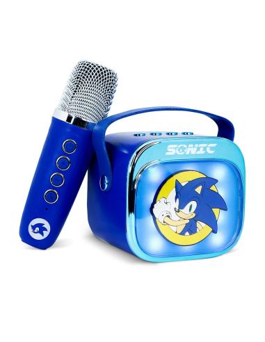 OTL TECHNOLOGIES Altavoz y Micro Karaoke LED Sonic The Hedgehog