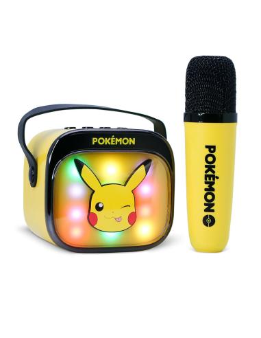 OTL TECHNOLOGIES Altavoz y Micro Karaoke LED Pikachu Pokemon