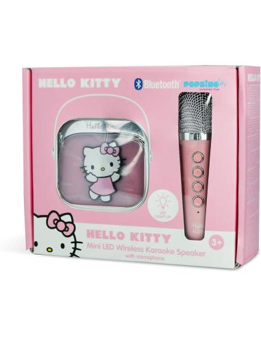 OTL TECHNOLOGIES Altavoz y Micro Karaoke LED Hello Kitty