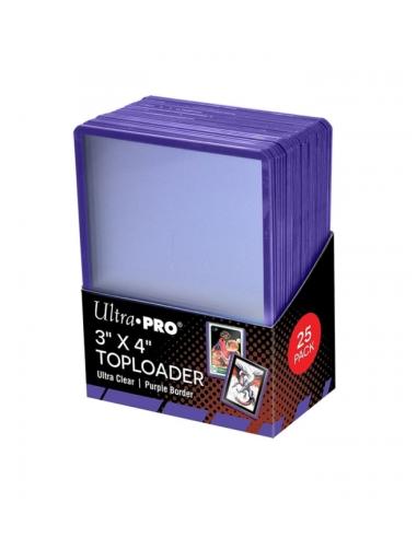 Toploader Purple Border (25 Unidades) Ultra Pro