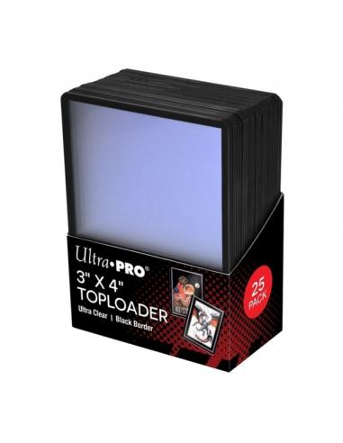Toploader Black Border (25 Unidades) Ultra Pro