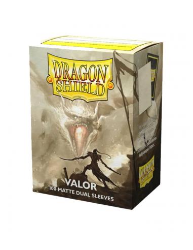 Fundas Standard 63 mm x 88 mm Dual Matte Valor Claro (100 fundas) Dragon Shield