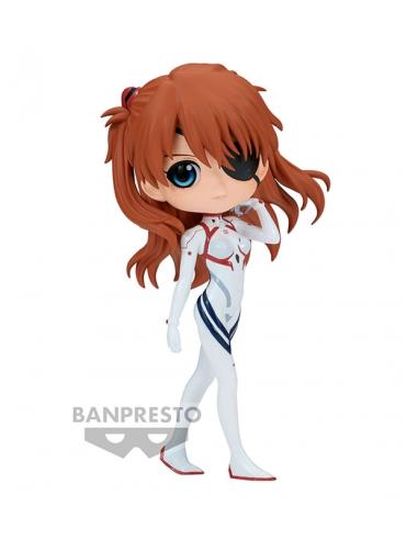 Figuras EVANGELION:3.01.0 Q posketASUKA SHIKINAMI LANGLEY Plugsuit Style(ver.A) 14 cm de Banpresto