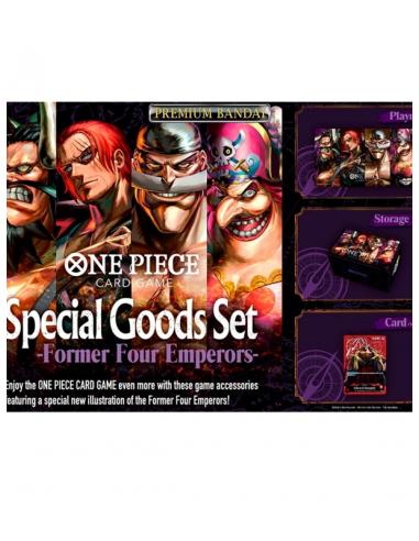 Tapete y Caja de Mazo FORMER FOUR EMPERORS One Piece Card Game Bandai