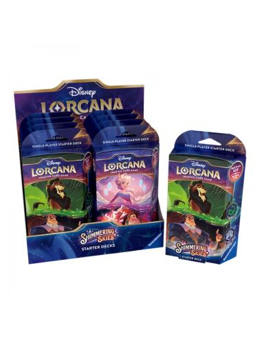 Mazos de inicio (8 unidades) Shimmering Skies - Inglés - Disney Lorcana TCG