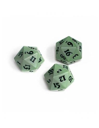 Dados Vivid Heavy Metal D20 Dice (2 unidades) Cool Matcha - Ultra Pro