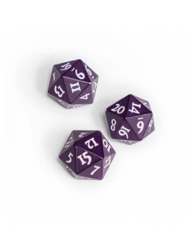 Dados Vivid Heavy Metal D20 Dice (2 unidades) - Midnight Plum - Ultra Pro