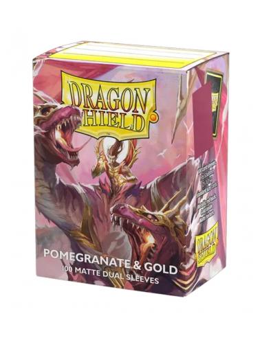 Fundas Standard 25th Special Edition: Pomegranate/Gold (100 Unidades) - Dragon Shield