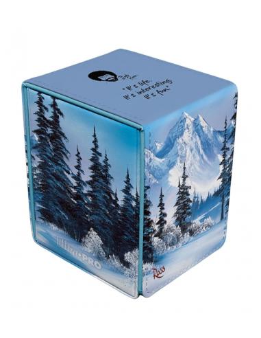 Caja de Mazo Alcove Flip Deck Box Winter Paradise Bob Ross - Ultra Pro