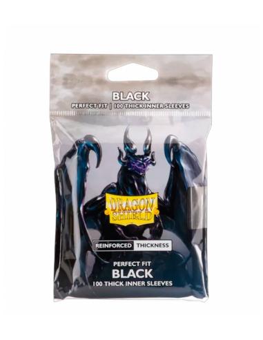 Fundas Standard Reinforced Thickness (100 unidades) Negras - Dragon Shield