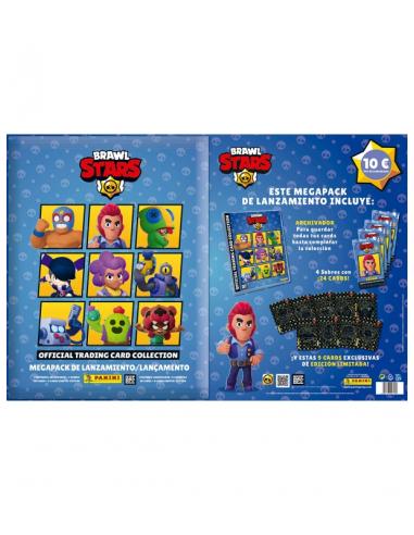 Cartón (Archivador + 4 Sobres + 9 C.E) Brawl Stars de Panini Cromos