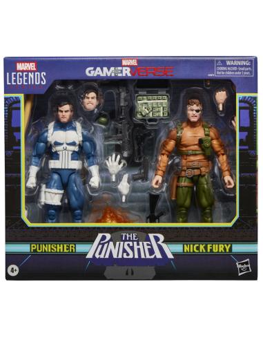 HASBRO Blister 2 figuras Punisher & Nick Fury The Punisher Gamerverse Marvel Legends Series 15cm