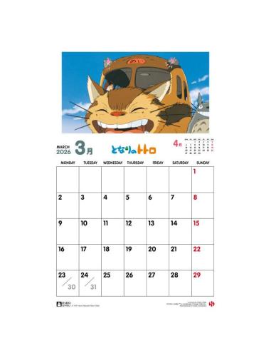 TOTORO 2026 CALENDAR