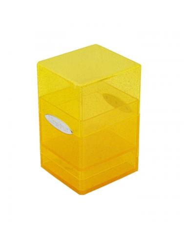 Caja de mazo - Satin Tower Deck Box - Glitter Amarillo - Ultra Pro