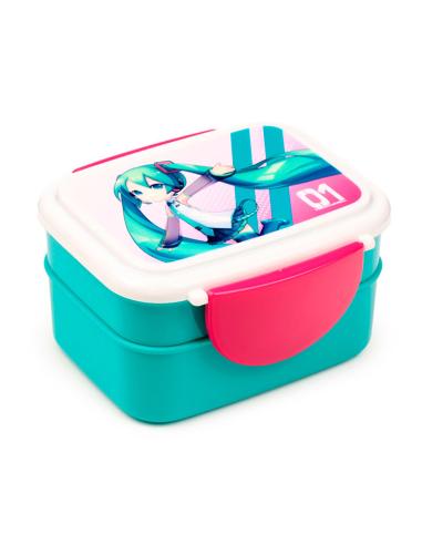 PUCKATOR Sandwichera + cubiertos Hatsune Miku