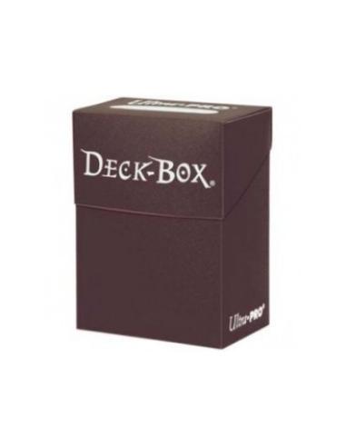 Caja de mazo Deck Box Solid Marrón Ultra Pro.