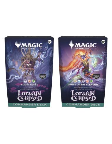 Wizards of the Coast Magic the Gathering Lorwyn Eclipsed Mazos de Commander Caja (4) inglés