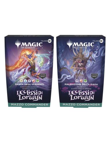 Wizards of the Coast Magic the Gathering L'Eclissi di Lorwyn Mazos de Commander Caja (4) italiano
