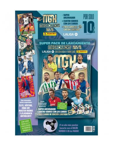 Megapacks Megacracks 2025/26 (Arch.+ 4 Sobres + 3 C.E.) de Panini Cromos