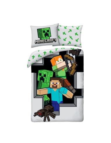 Halantex Minecraft Funda Nórdica Ver. 8 140 x 200 cm / 70 x 90 cm