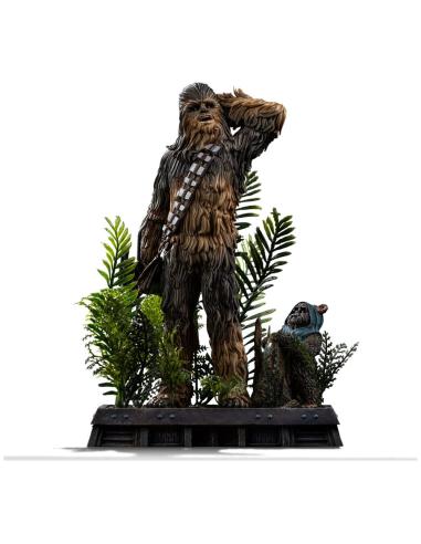 Iron Studios Star Wars Episode VI Art Scale Statue 1/10 Chewbacca and Tokkat 22 cm