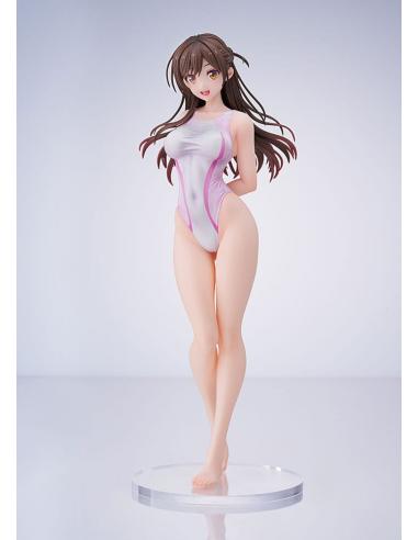Amakuni Rent-a-Girlfriend Estatua PVC 1/7 Chizuru Mizuhara Pink Line Swimwear Ver. 25 cm
