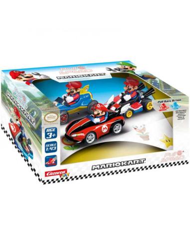 CARRERA Set 3 coches Pull Speed Mario - Mario Kart
