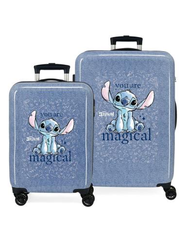 JOUMMA BAGS Set 2 maletas trolley ABS You Are Magical Stitch Disney 55-65cm