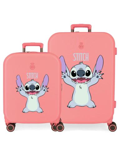 JOUMMA BAGS Set 2 maletas trolley ABS Playful Stitch Disney 55-70cm