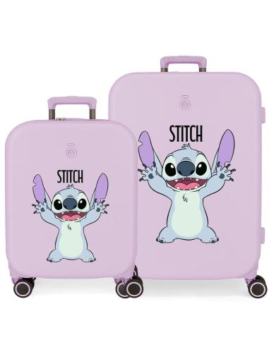 JOUMMA BAGS Set 2 maletas trolley ABS Playful Stitch Disney 55-70cm