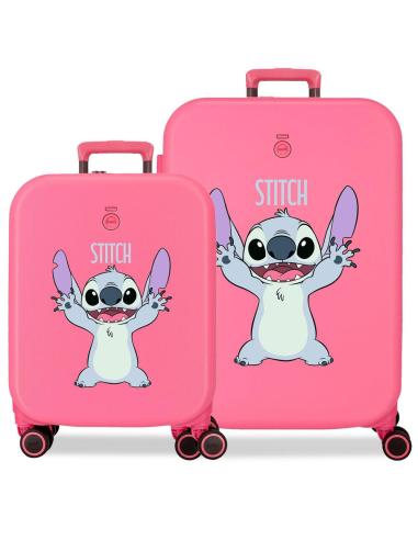JOUMMA BAGS Set 2 maletas trolley ABS Playful Stitch Disney 55-70cm
