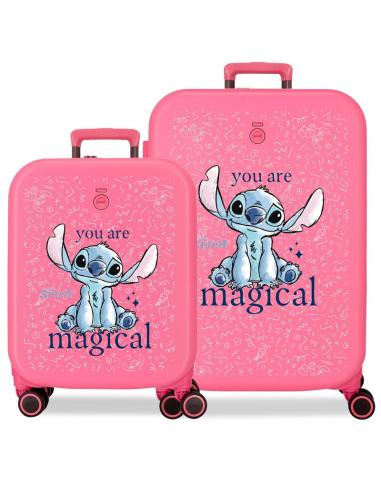 JOUMMA BAGS Set 2 maletas trolley ABS You Are Magical Stitch Disney 55-70cm