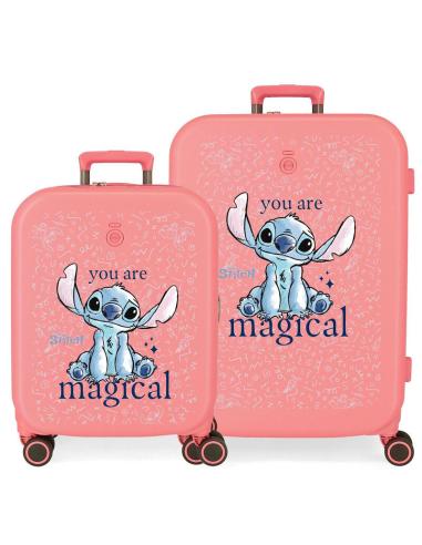 JOUMMA BAGS Set 2 maletas trolley ABS You Are Magical Stitch Disney 55-70cm