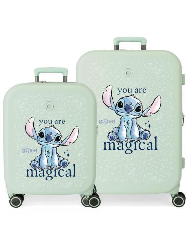 JOUMMA BAGS Set 2 maletas trolley ABS You Are Magical Stitch Disney 55-70cm