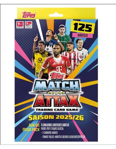 Topps/Merlin Bundesliga Match Attax Cartas Coleccionables 2025/26 Mega Pack *Edición Alemán*