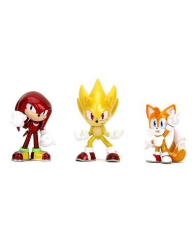 Jada Toys Sonic the Hedgehog Pack de 3 Figuras Nano Metalfigs Diecast 5 cm
